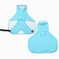 Wasserdichter PU-Hunderegenmantel mit Kapuze und Bauchschutz